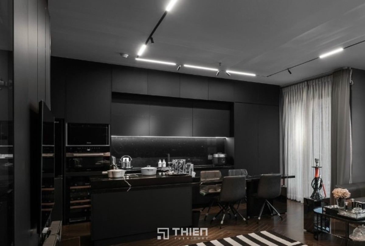 Trải Nghiệm Gian Bếp Đen Độc Bản - Căn Hộ Chị Huyền, Golden Mansion